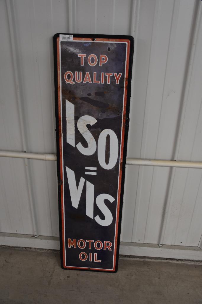 IsoVis single sided porcelain sign