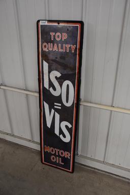 IsoVis single sided porcelain sign