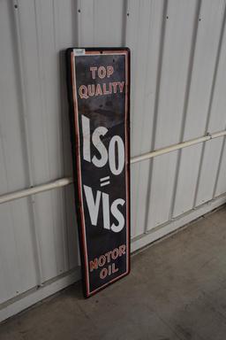 IsoVis single sided porcelain sign