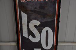 IsoVis single sided porcelain sign