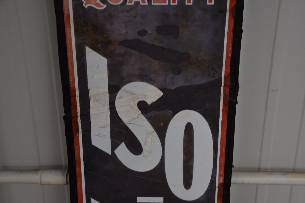 IsoVis single sided porcelain sign