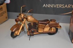 (2) Motorcycle advertising items to include 2004 V-Rod Harley Davidson die cast