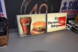 Coca-Cola single sided light up plastic faced advertising sign