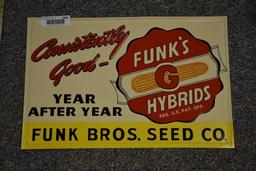 Funks G single sided tin tacker sign