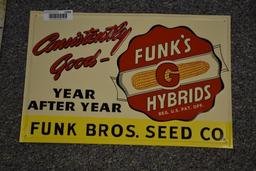 Funks G single sided tin tacker sign