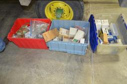 Several containers of furnace parts, view photos closely
