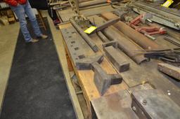 Contents on table to include: Early metal anvil/ forge tools Please view photos closely