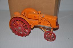 Minneapolis Moline yellow pewter toy tractor