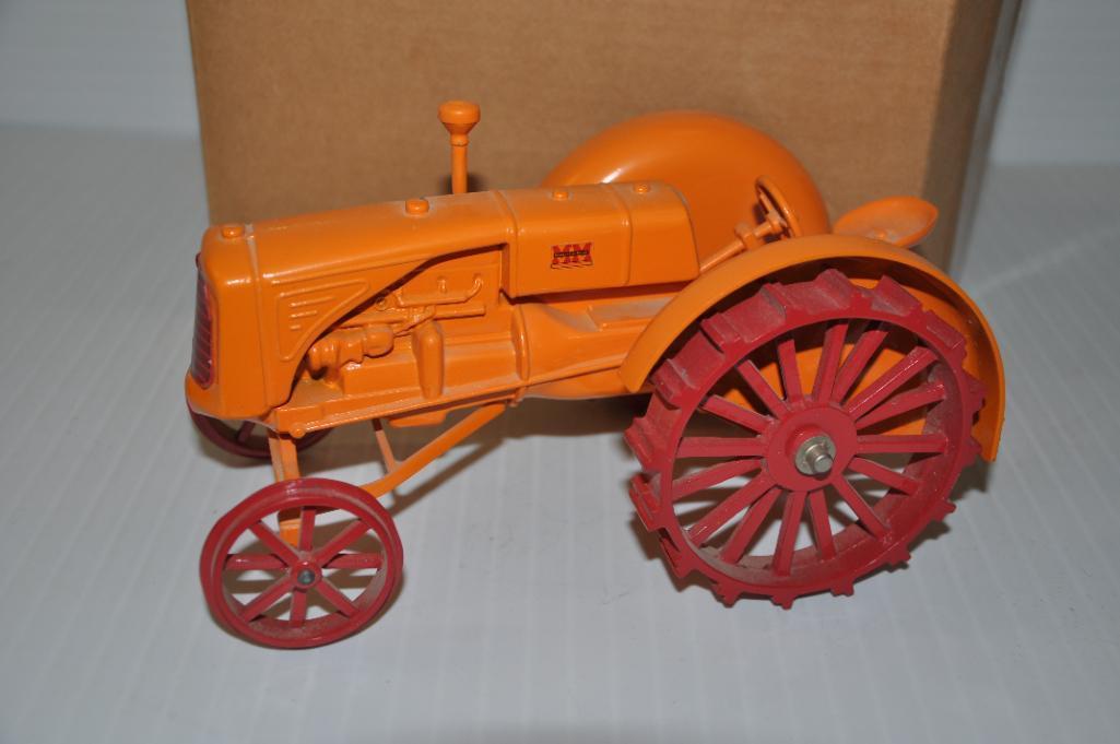 Minneapolis Moline yellow pewter toy tractor