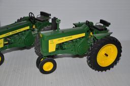 (4) John Deere 1/16 scale 2-cylinder toy tractors