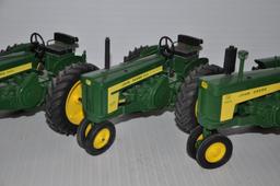 (4) John Deere 1/16 scale 2-cylinder toy tractors