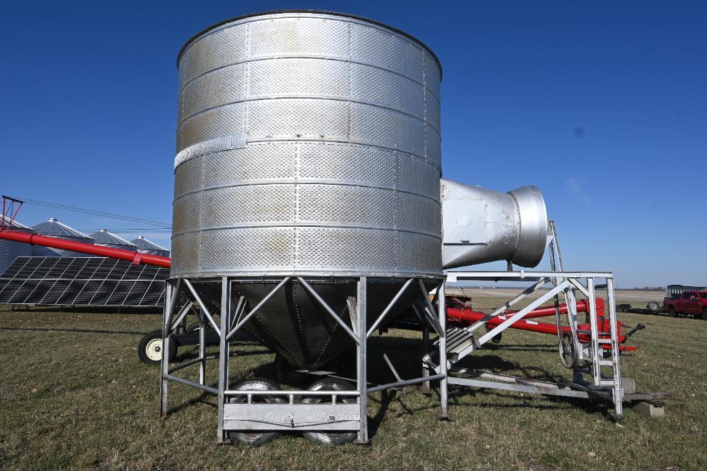 Older portable grain dryer