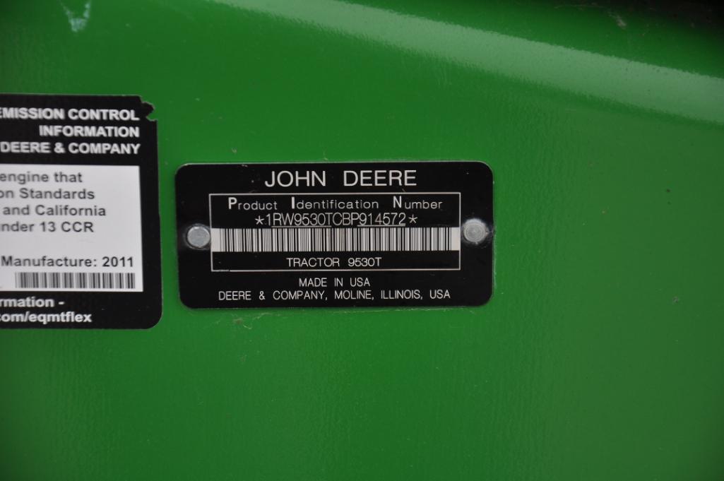 2011 John Deere 9530T track tractor