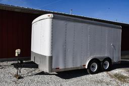 2000 Doolittle 14' tandem axle cargo trailer