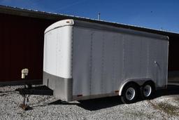 2000 Doolittle 14' tandem axle cargo trailer
