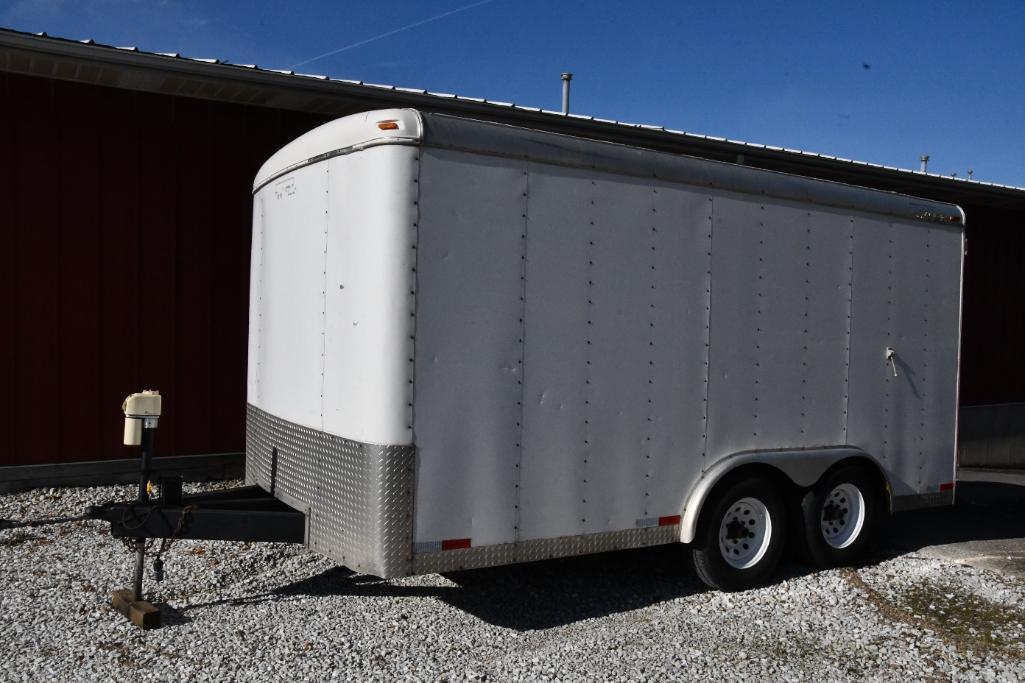 2000 Doolittle 14' tandem axle cargo trailer