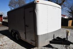 2000 Doolittle 14' tandem axle cargo trailer