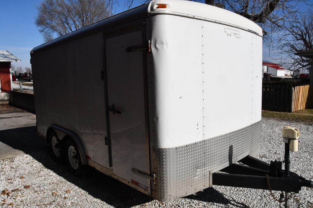 2000 Doolittle 14' tandem axle cargo trailer
