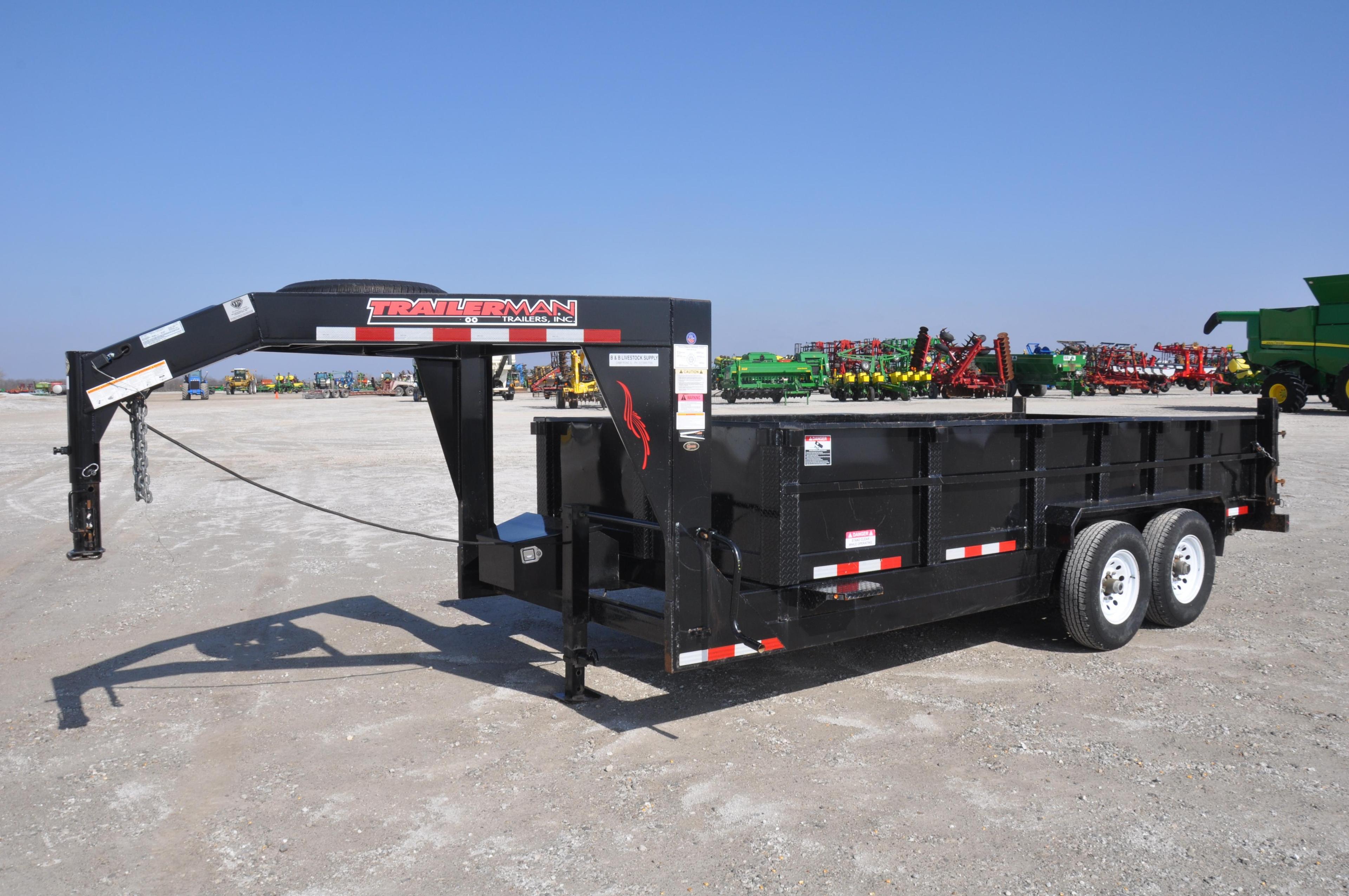 2018 Trailerman 7' X 16' dump trailer