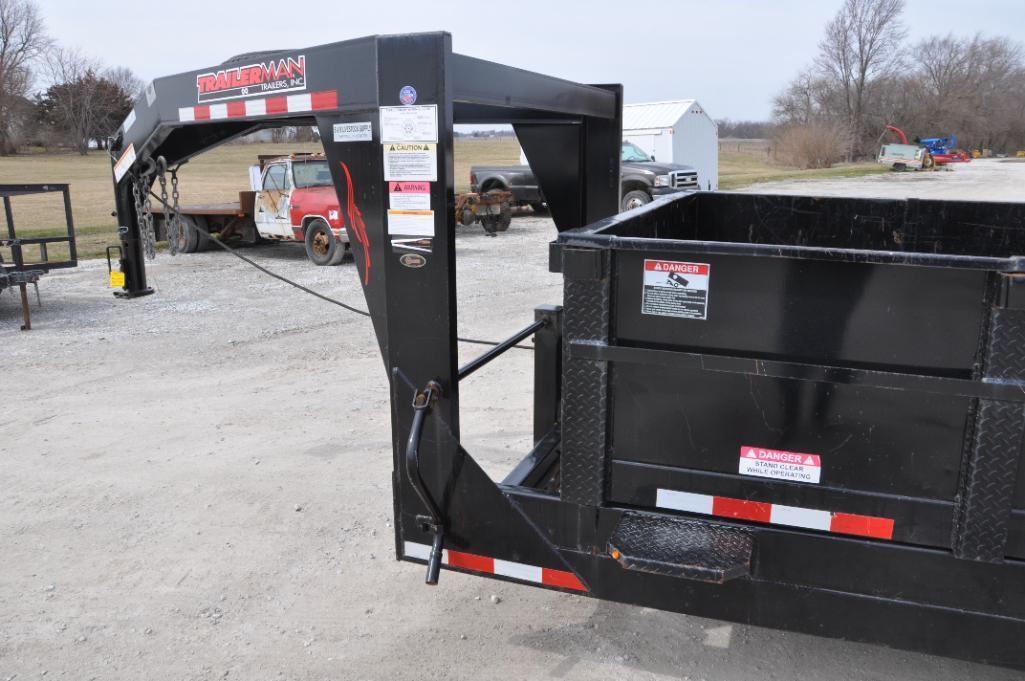 2018 Trailerman 7' X 16' dump trailer