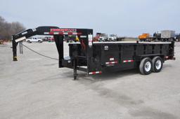 2018 Trailerman 7' X 16' dump trailer