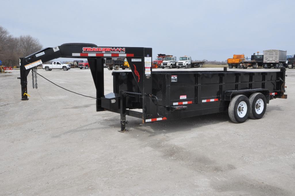 2018 Trailerman 7' X 16' dump trailer