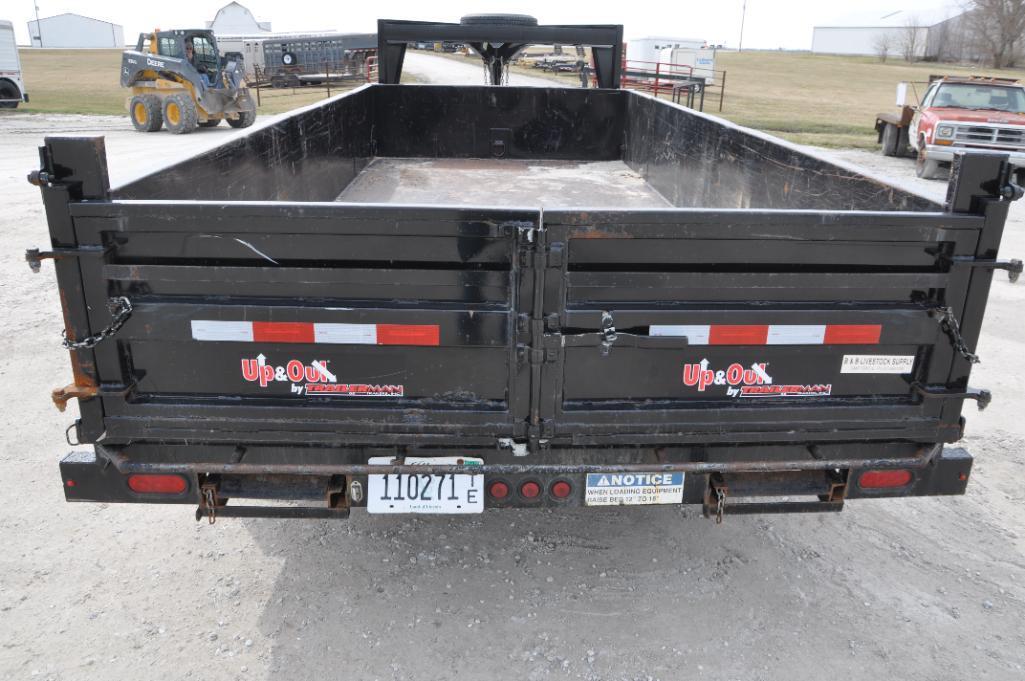 2018 Trailerman 7' X 16' dump trailer