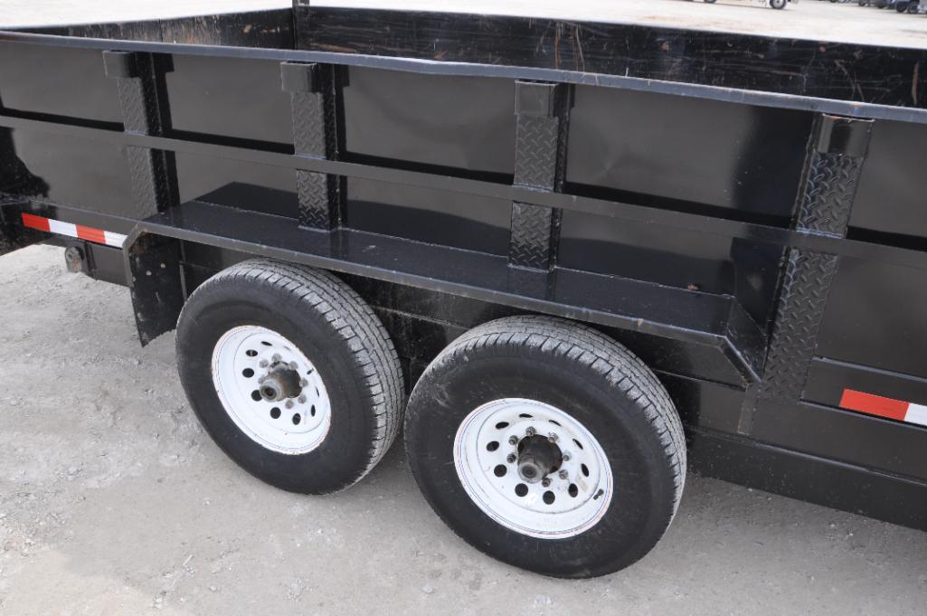 2018 Trailerman 7' X 16' dump trailer