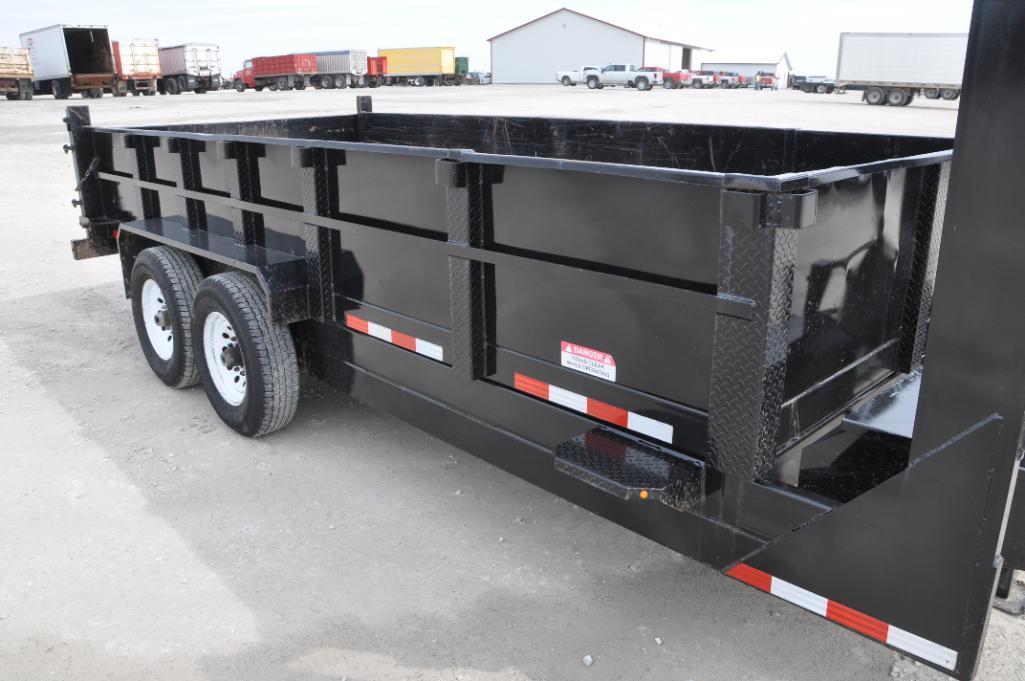 2018 Trailerman 7' X 16' dump trailer