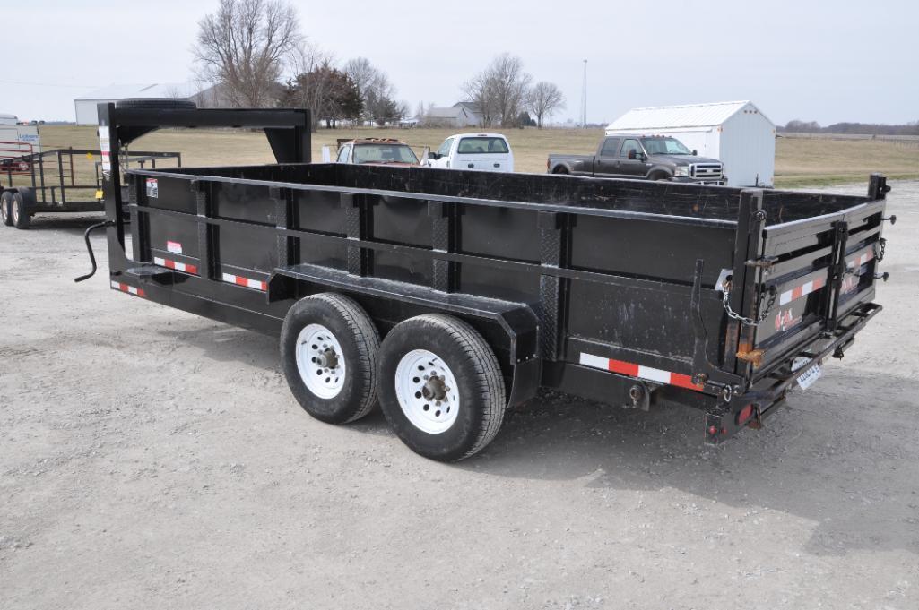 2018 Trailerman 7' X 16' dump trailer
