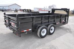 2018 Trailerman 7' X 16' dump trailer