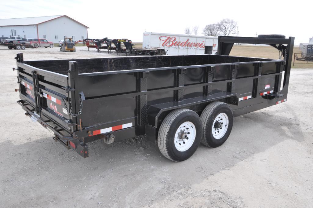 2018 Trailerman 7' X 16' dump trailer