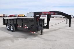 2018 Trailerman 7' X 16' dump trailer
