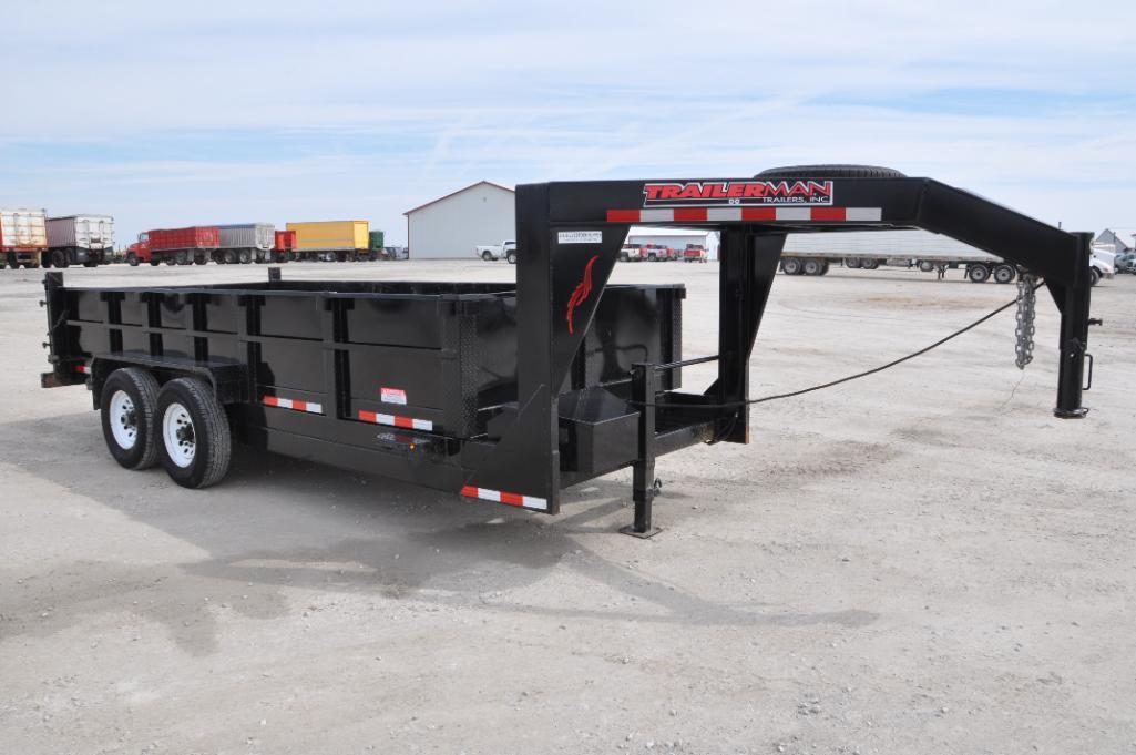 2018 Trailerman 7' X 16' dump trailer