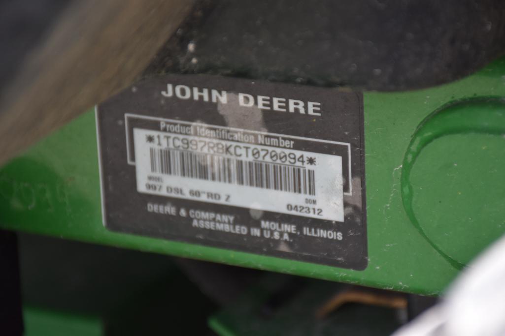 John Deere 997 zero turn mower