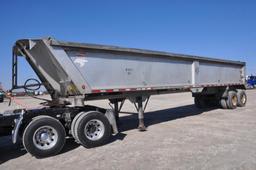 1999 Mac 39' aluminum frameless dump trailer