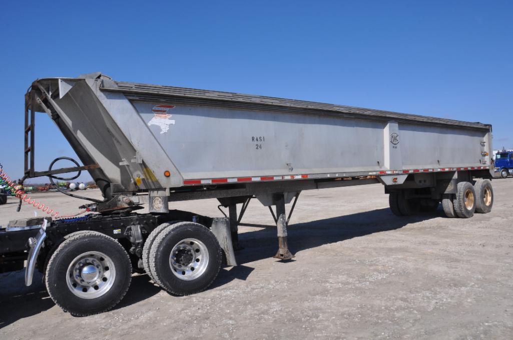 1999 Mac 39' aluminum frameless dump trailer