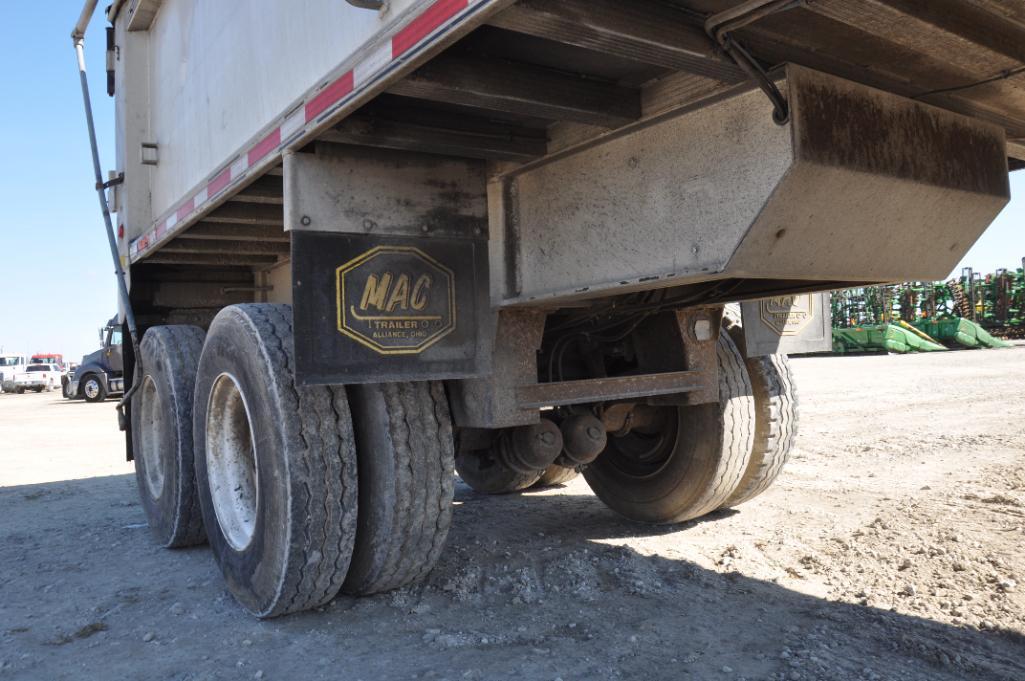 1999 Mac 39' aluminum frameless dump trailer