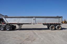 1999 Mac 39' aluminum frameless dump trailer