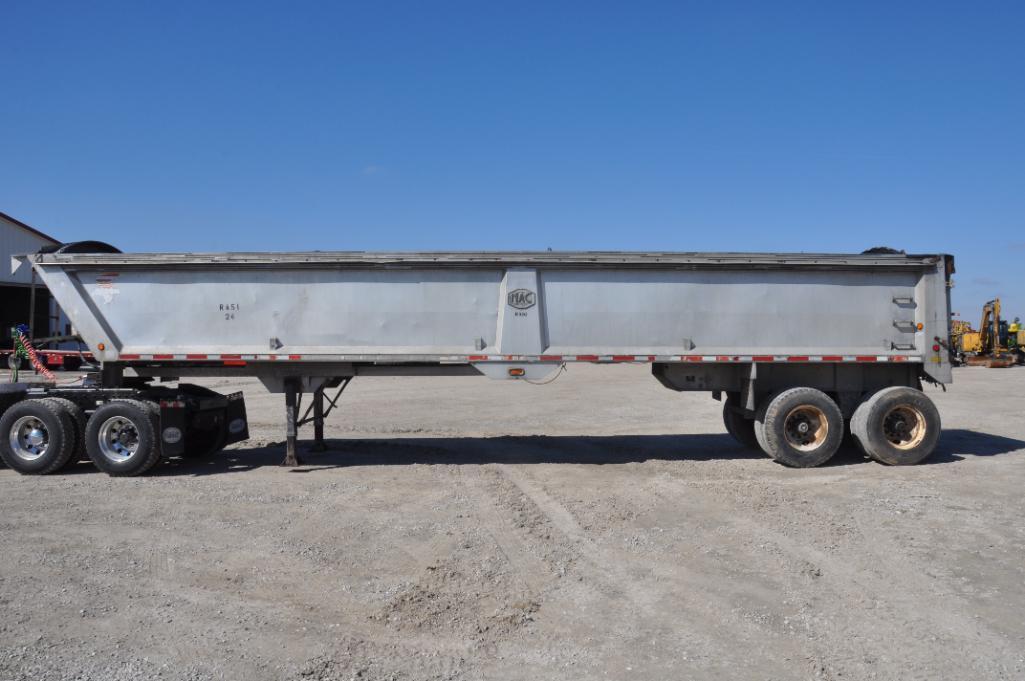1999 Mac 39' aluminum frameless dump trailer