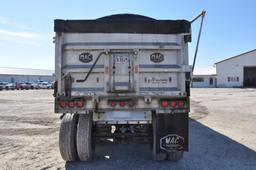 1999 Mac 39' aluminum frameless dump trailer