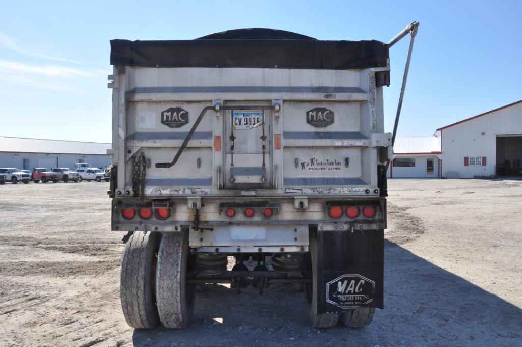 1999 Mac 39' aluminum frameless dump trailer