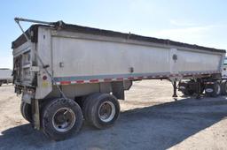 1999 Mac 39' aluminum frameless dump trailer