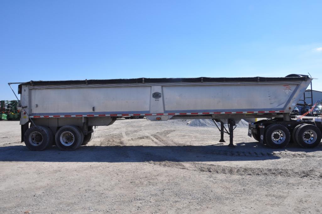1999 Mac 39' aluminum frameless dump trailer