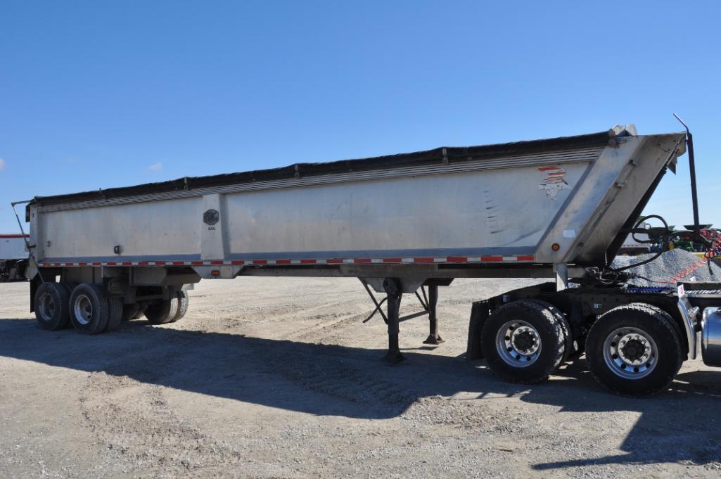 1999 Mac 39' aluminum frameless dump trailer