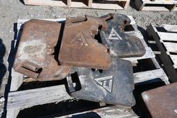 (8) Allis Chalmers suitcase weights