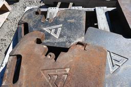 (8) Allis Chalmers suitcase weights