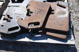 (8) Allis Chalmers suitcase weights