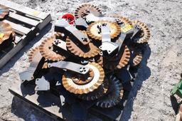 (23) Yetter no-till coulters & brackets