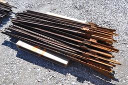(51) 7' steel posts